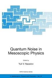 Cover of: Quantum Noise in Mesoscopic Physics