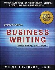 Cover of: Business Writing by Wilma Davidson