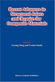 Cover of: Recent Advances in Structural Joints and Repairs for Composite Materials