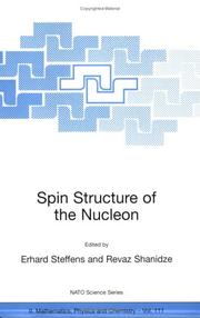 Cover of: Spin Structure of the Nucleon (NATO Science Series II: Mathematics, Physics and Chemistry) by 