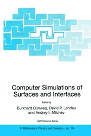 Cover of: Computer Simulations of Surfaces and Interfaces (NATO Science Series II: Mathematics, Physics and Chemistry)