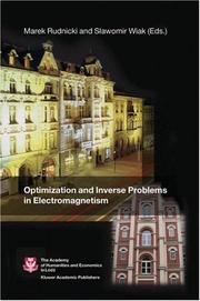 Cover of: Optimization and Inverse Problems in Electromagnetism by 