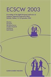 Cover of: Ecscw 2003 | 