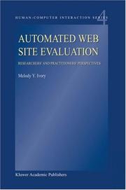 Cover of: Automated Web Site Evaluation: Researchers' and Practitioners' Perspectives (Human-Computer Interaction Series)