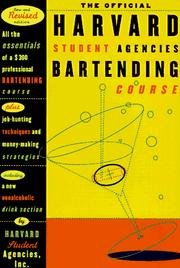 Cover of: The Official Harvard Student Agencies Bartending Course