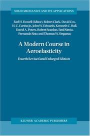 Cover of: A modern course in aeroelasticity