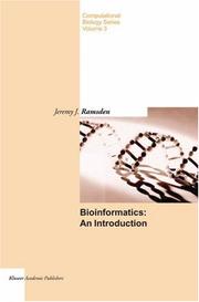 Cover of: Bioinformatics | Jeremy Ramsden