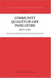 Cover of: Community Quality-of-Life Indicators by 