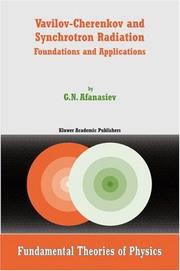 Cover of: Vavilov-Cherenkov and synchrotron radiation: foundations and applications