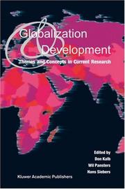 Cover of: Globalization and Development: Themes and Concepts in Current Research