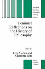Cover of: Feminist reflections on the history of philosophy by edited by Lilli Alanen and Charlotte Witt.