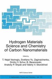 Cover of: Hydrogen Materials Science and Chemistry of Carbon Nanomaterials: Proceedings of the NATO Advanced Research Workshop on Hydrogen Materials Science an Chemistry ... II | 