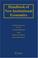Cover of: Handbook of New Institutional Economics