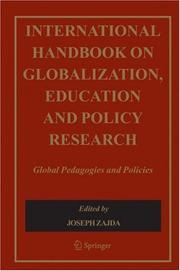 International Handbook on Globalisation, Education and Policy Research by Joseph Zajda