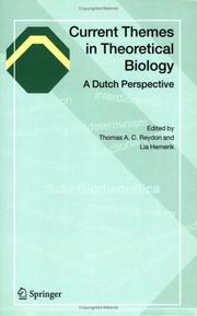Front cover of Current themes in theoretical biology by Unknown