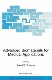 Cover of: Advanced Biomaterials for Medical Applications