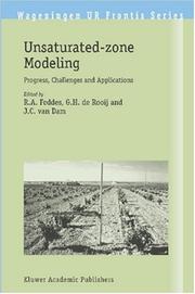 Front cover of Unsaturated-zone modeling by Unknown