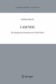 Cover of: I Am You by Daniel Kolak