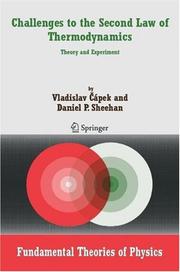 Cover of: Challenges to The Second Law of Thermodynamics: Theory and Experiment (Fundamental Theories of Physics)