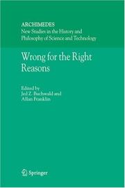 Cover of: Wrong for the right reasons | 