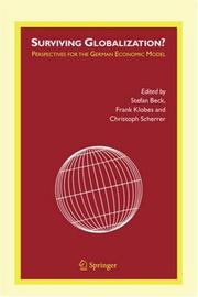 Cover of: Surviving Globalization?: Perspectives for the German Economic Model
