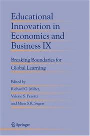 Cover of: Educational Innovation in Economics and Business IX by 