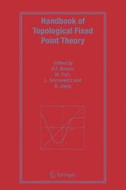 Cover of: Handbook of Topological Fixed Point Theory by 
