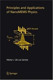 Cover of: Principles and applications of NanoMEMS physics