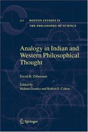 Cover of: Analogy in Indian and Western Philosophical Thought (Boston Studies in the Philosophy of Science)