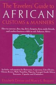 Cover of: The travelers' guide to African customs and manners