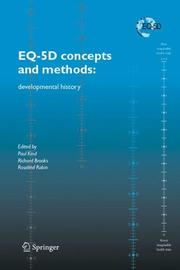 Cover of: EQ-5D concepts and methods:: a developmental history