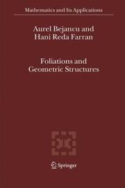 Cover of: Foliations and Geometric Structures (Mathematics and Its Applications)