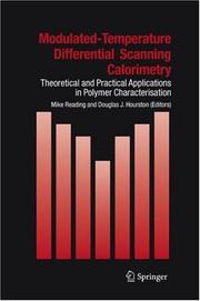 Cover of: Modulated Temperature Differential Scanning Calorimetry by 