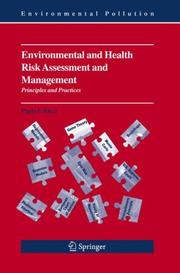 Cover of: Environmental and Health Risk Assessment and Management | Paolo F. Ricci
