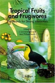 Cover of: Tropical Fruits and Frugivores by 
