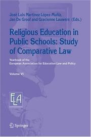 Cover of: Religious Education in Public Schools: Study of Comparative Law (Yearbook of the European Association for Education Law and Policy, Vol. 6)