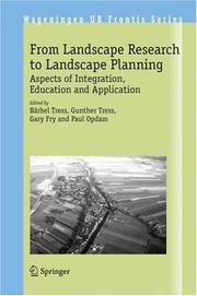 From landscape research to landscape planning by Bärbel Tress
