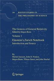Cover of: The Genesis of General Relativity by Jürgen Renn