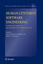 Cover of: Human-Centered Software Engineering - Integrating Usability in the Software Development Lifecycle (Human-Computer Interaction Series) by 