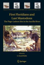 Cover of: First Floridians and Last Mastodons by S. David Webb