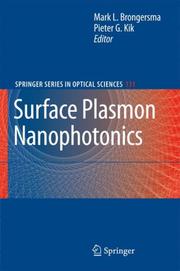 Cover of: Surface Plasmon Nanophotonics (Springer Series in Optical Sciences) by 