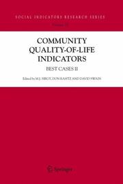 Community quality-of-life indicators by M. Joseph Sirgy, Swain, David