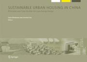 Cover of: Sustainable Urban Housing in China: Principles and Case Studies for Low-Energy Design (Alliance for Global Sustainability Bookseries)