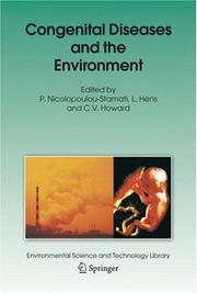 Cover of: Congenital Diseases and the Environment (Environmental Science and Technology Library) by 