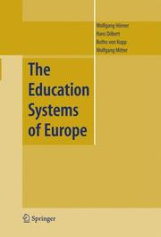 Cover of: The Education Systems of Europe by 