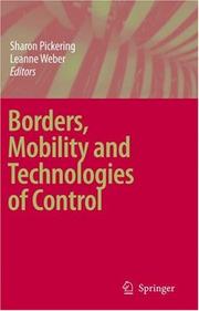 Cover of: Borders, Mobility and Technologies of Control | 
