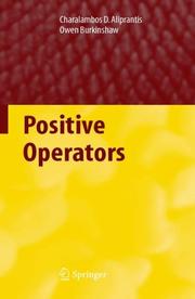 Cover of: Positive Operators