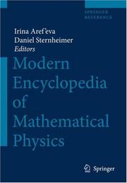Cover of: Modern Encyclopedia of Mathematical Physics