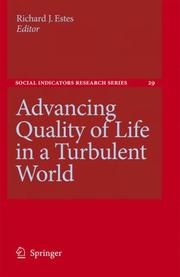 Cover of: Advancing Quality of Life in a Turbulent World (Social Indicators Research Series)