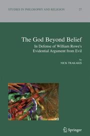 Cover of: The God Beyond Belief by Nick Trakakis